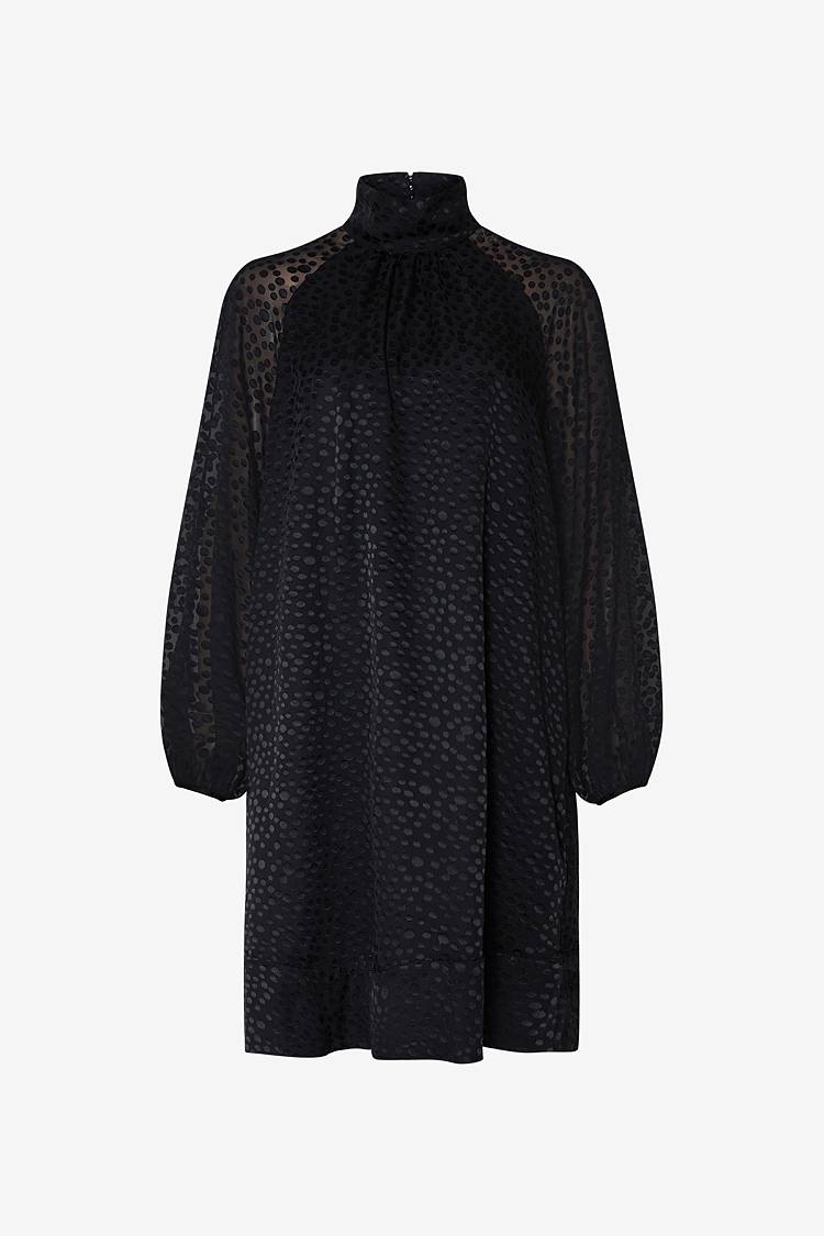 Sly 010 Polka Dot Kleid mit Stehkragen