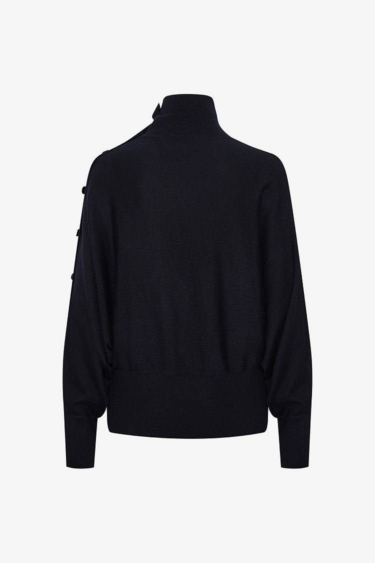 Sly 010 Rollkragenpullover Mit Zierknöpfen