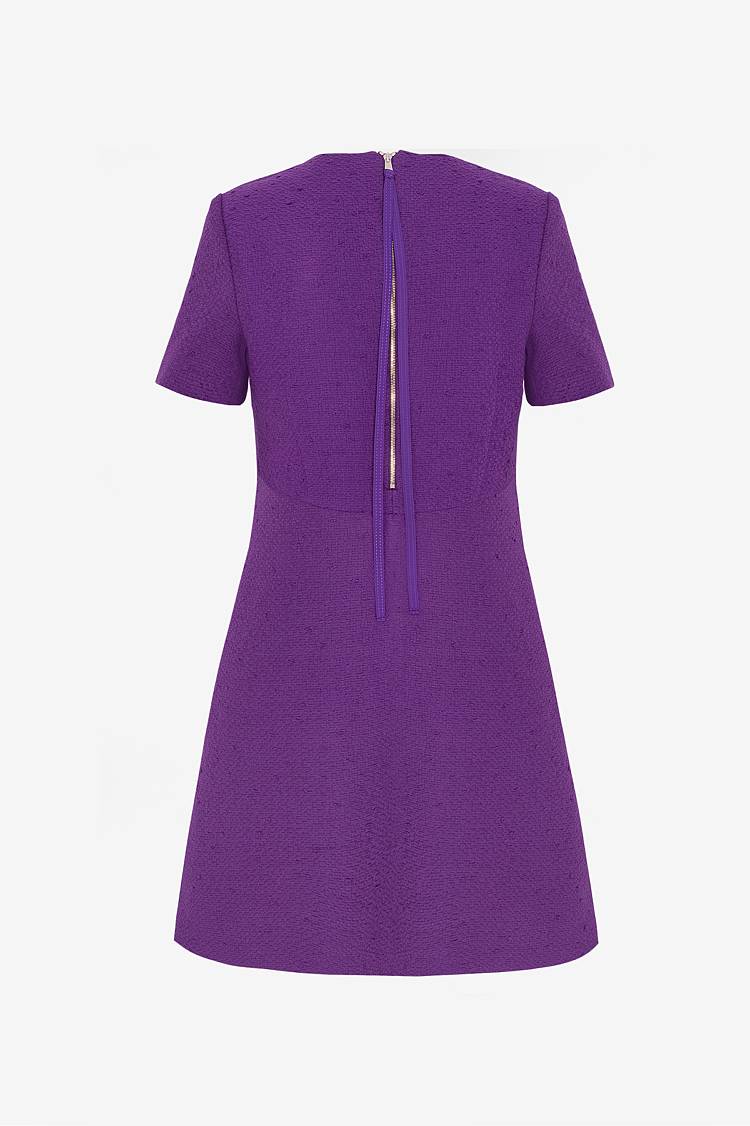 Sly 010 Schlichtes Tweedkleid Mit Seitentaschen