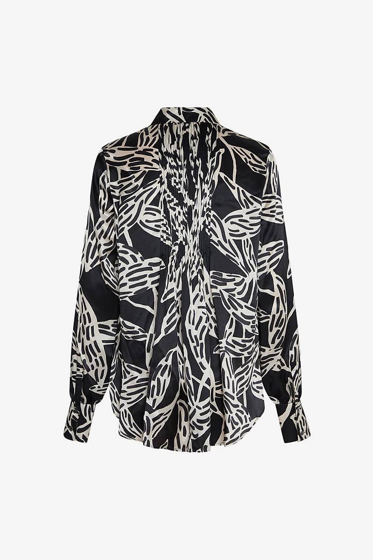 Sly 010 Seidenbluse Mit Floralem Print