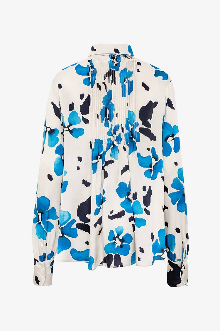 Sly 010 Seidenbluse Mit Floralem Print