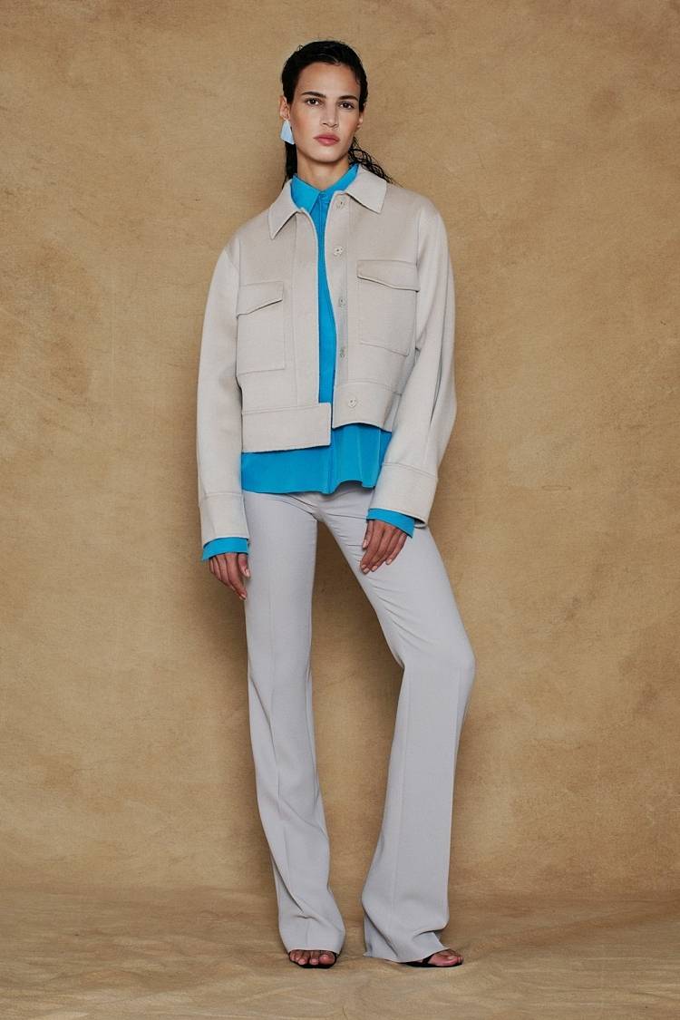 Sly 010 Seidenbluse Mit Plissierten Ärmeln