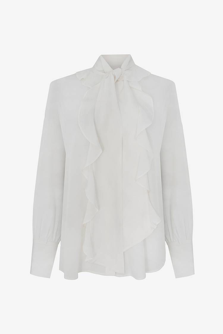 Sly 010 Seidenbluse mit Schluppe