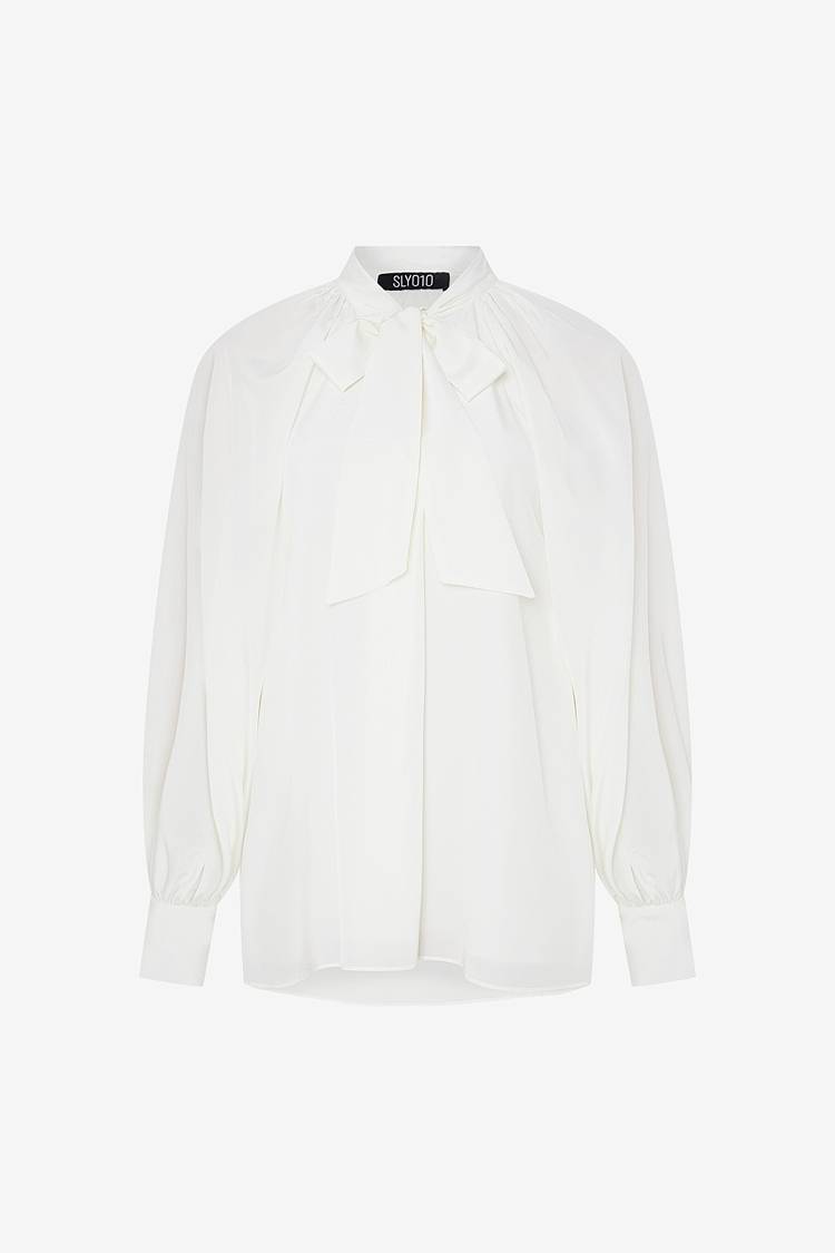 Sly 010 Seidenbluse mit Schluppe