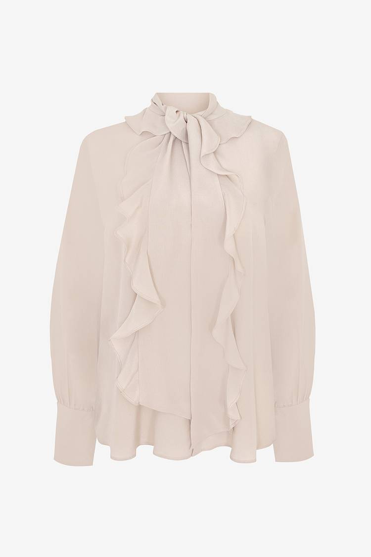 Sly 010 Seidenbluse mit Schluppe