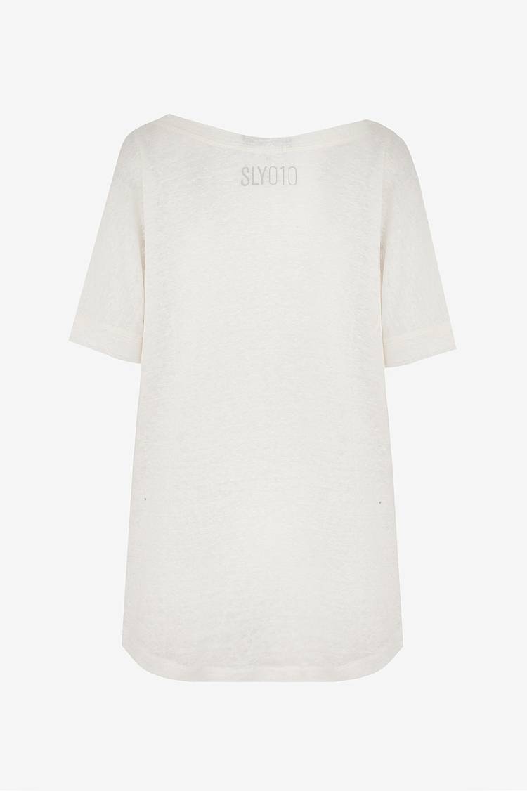 Sly 010 T-Shirt Aus Leinen Mit Rundhalsausschnitt