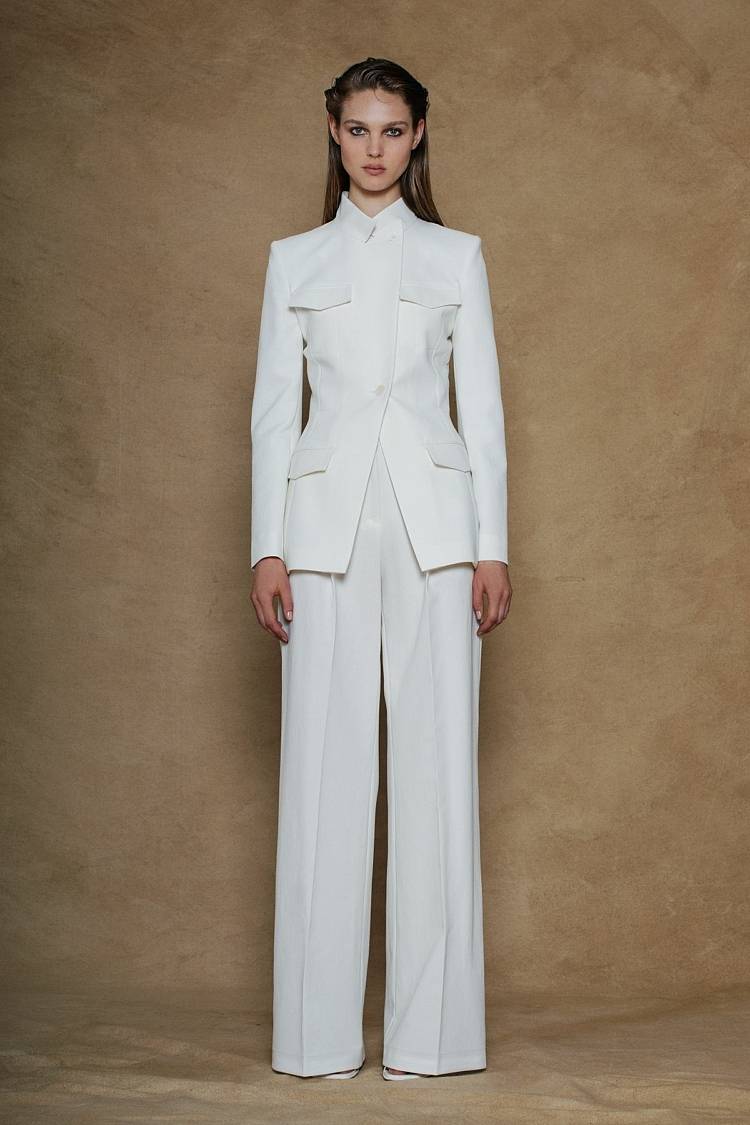 Sly 010 Taillierter Blazer Aus Baumwoll-Crêpe