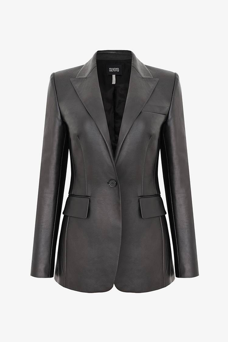 Sly 010 Taillierter Blazer aus Leder