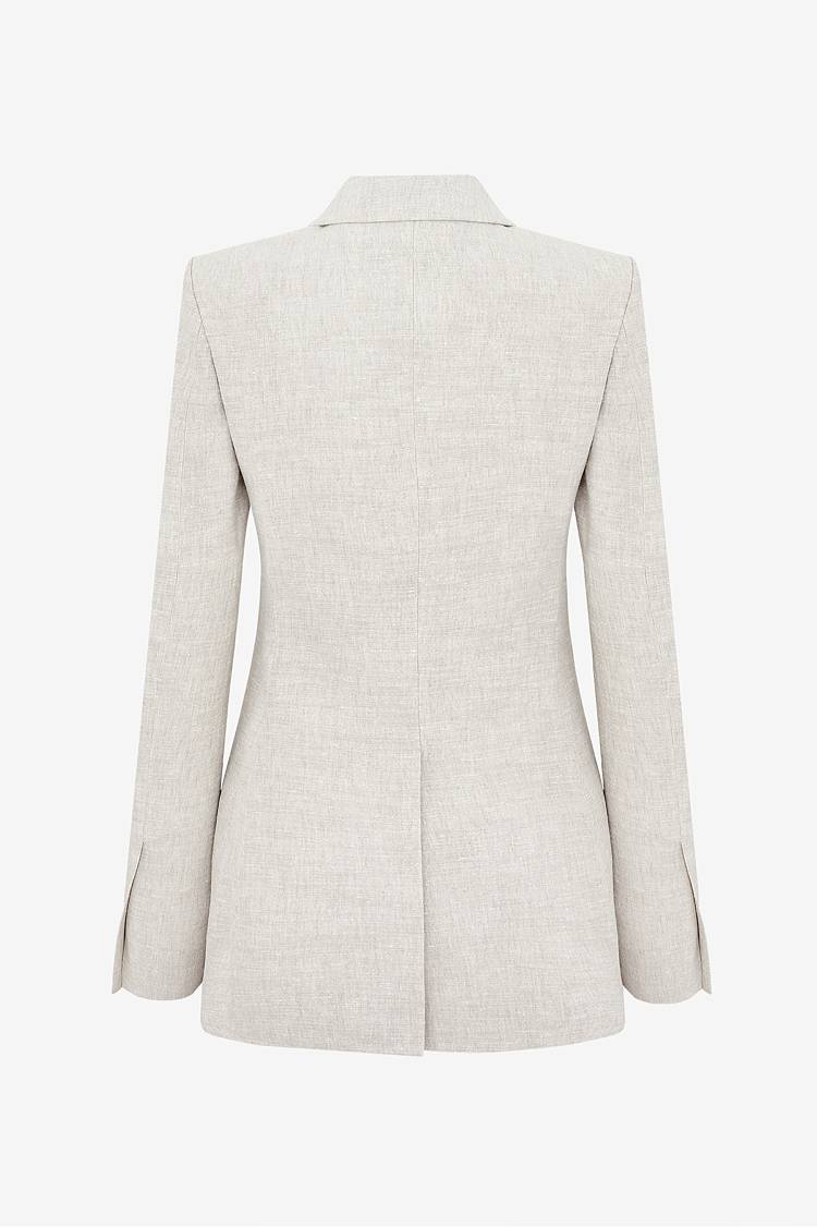 Sly 010 Taillierter Blazer Aus Leinengemisch