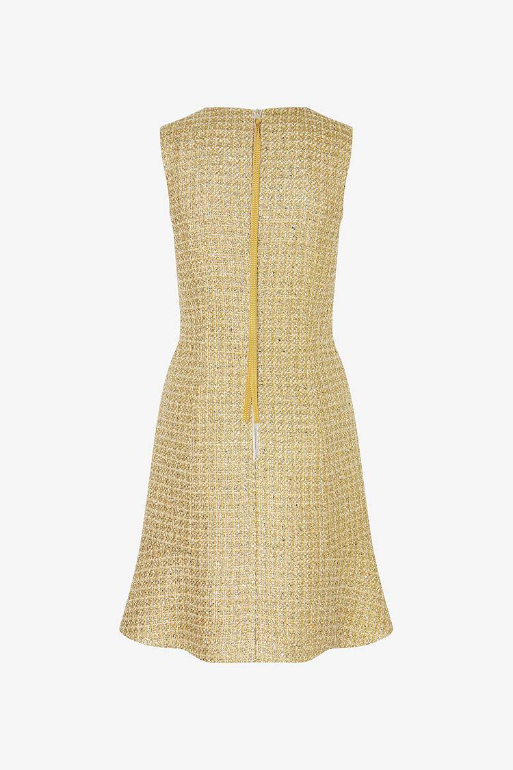 Sly 010 Tailliertes Kleid Aus Funkelndem Tweed