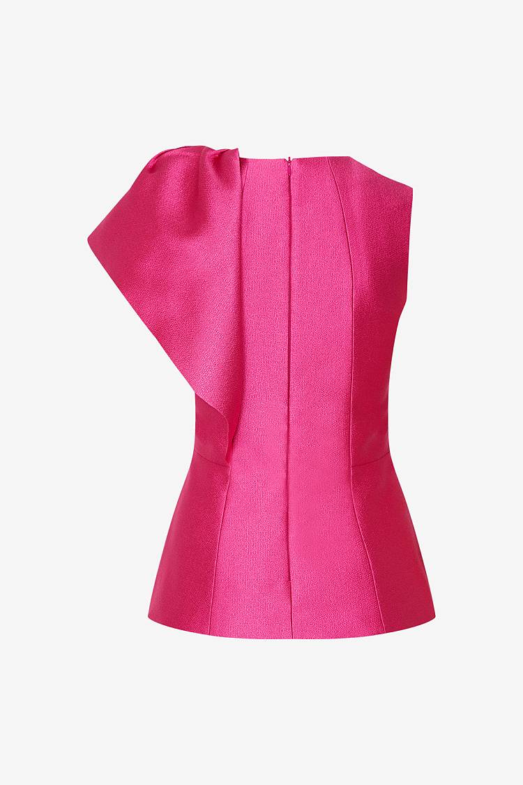 Sly 010 Tailliertes Top Mit Volantärmel