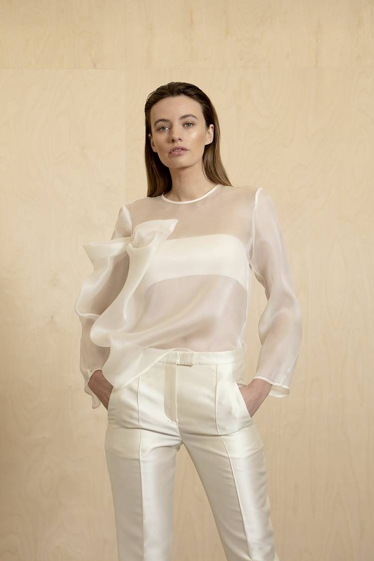 Sly 010 Top Mit Drapierter Schleife