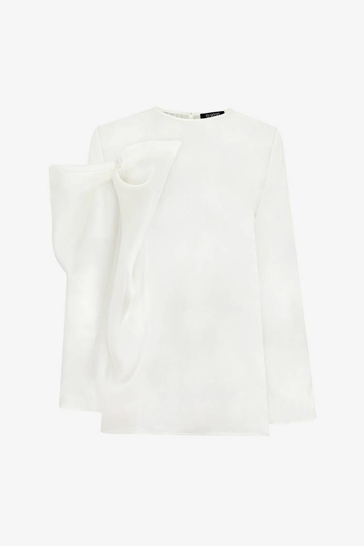 Sly 010 Top mit drapierter Schleife