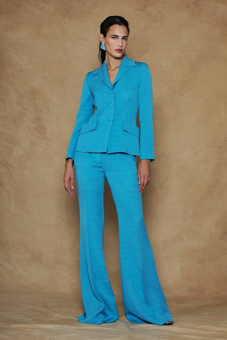 Sly 010 Weite Hose Aus Crêpe-envers-Satin