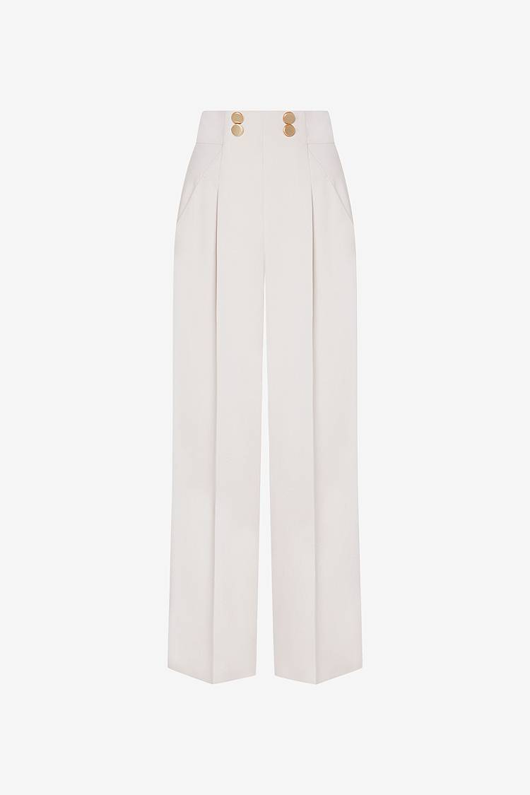 Sly 010 Weite Hose mit Zierknöpfen