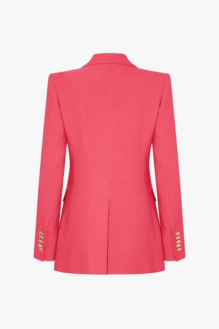 Sly 010 Taillierter Einknopf-Blazer Aus Crêpe-Envers-Satin