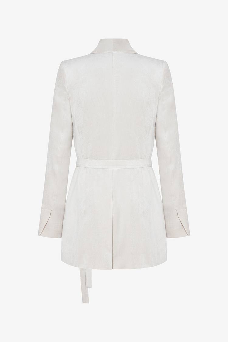 Sly 010 Wickelblazer Mit Gürtel Aus Weichem Viskose-Cord