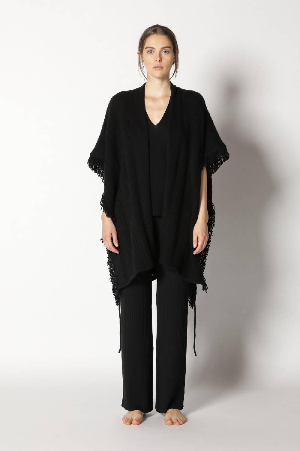 Sminfinity airy capecoat + plissé VV top + plissé palazzo Sminfinity airy capecoat + plissé VV top + plissé palazzo