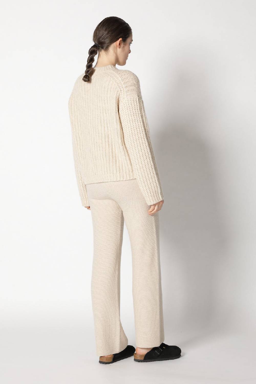 Sminfinity Blurry Chunky Crewneck + Garter Palazzo Pants