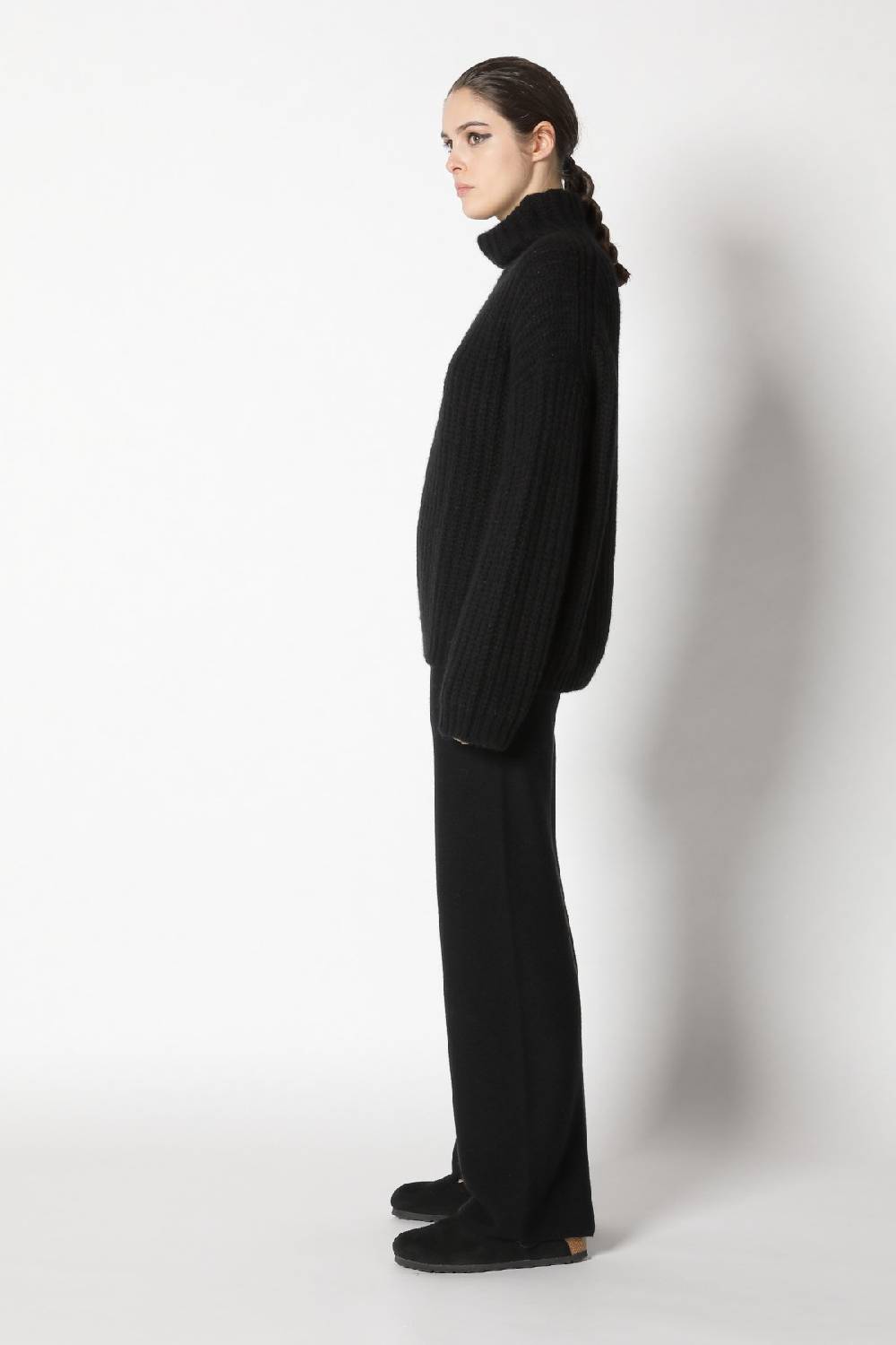 Sminfinity Blurry Chunky Crewneck + Garter Palazzo Pants