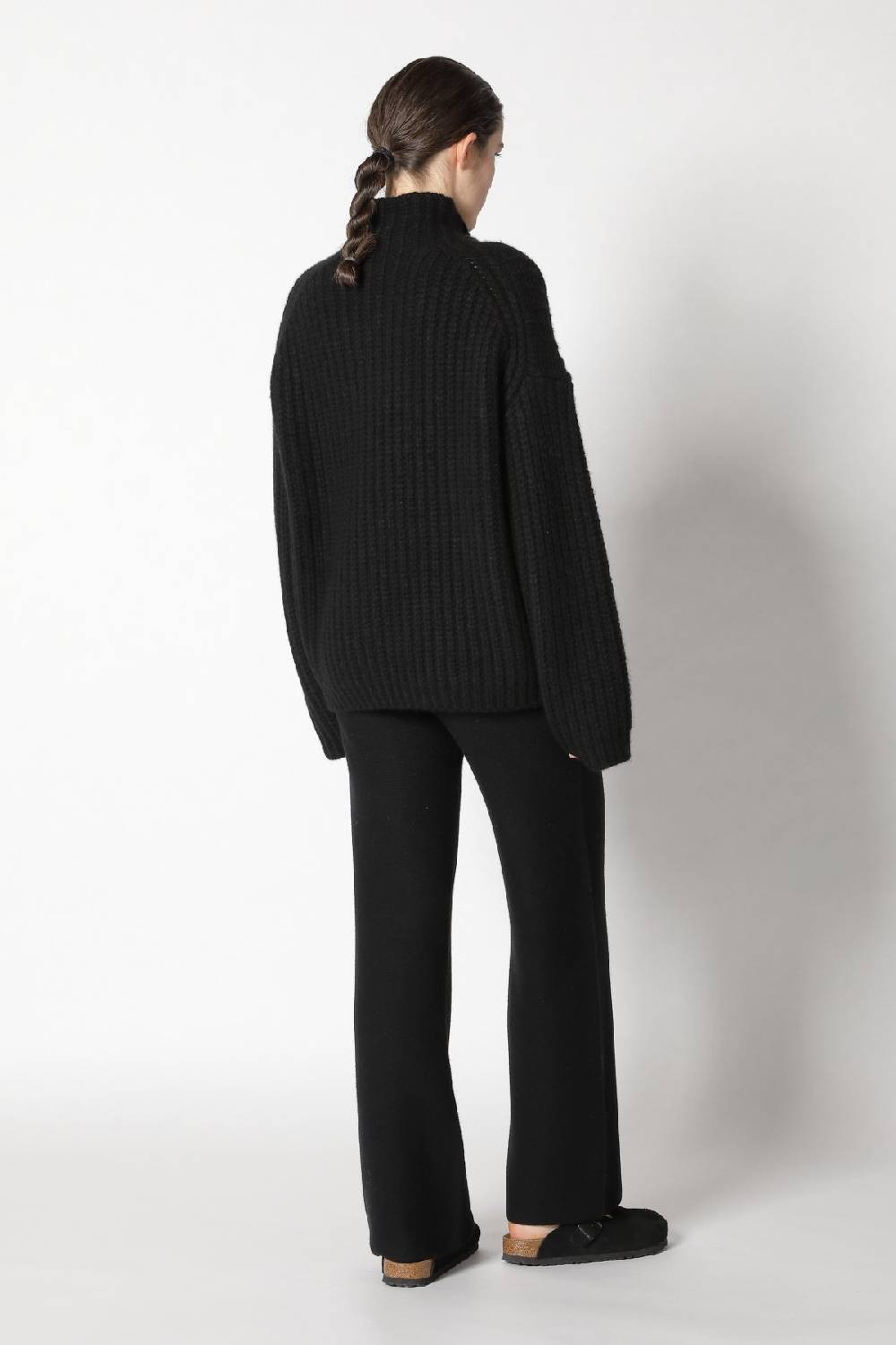 Sminfinity Blurry Chunky Crewneck + Garter Palazzo Pants