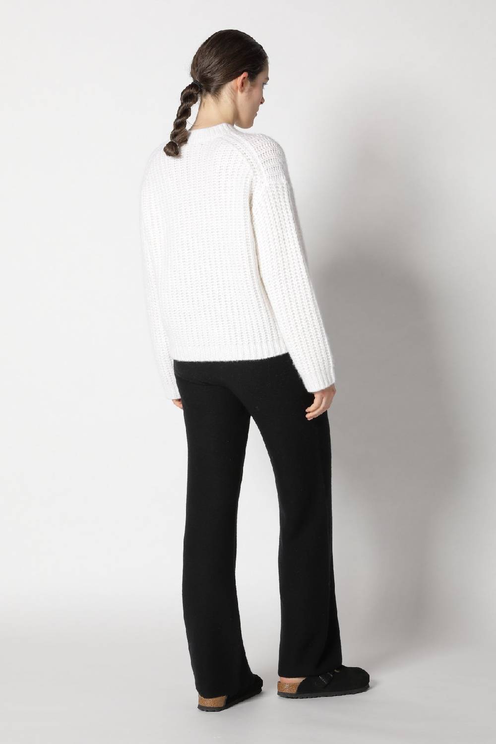Sminfinity Blurry Chunky Crewneck + Garter Palazzo Pants