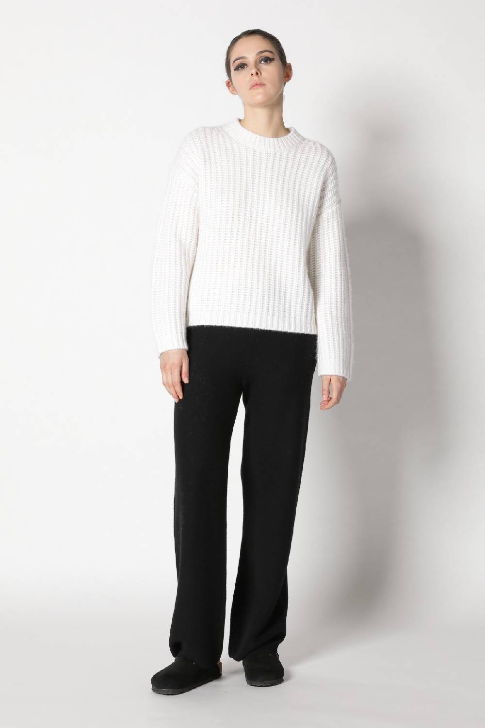 Sminfinity blurry chunky crewneck + garter palazzo pants Sminfinity blurry chunky crewneck + garter palazzo pants