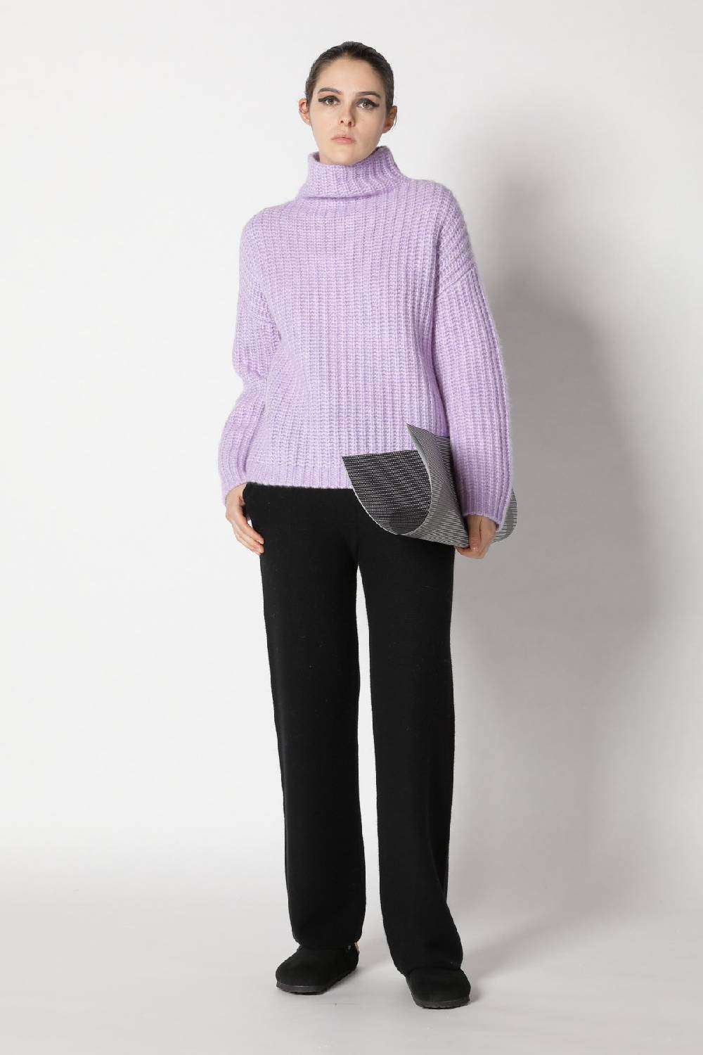 Sminfinity blurry chunky turtle + garter palazzo pants Sminfinity blurry chunky turtle + garter palazzo pants