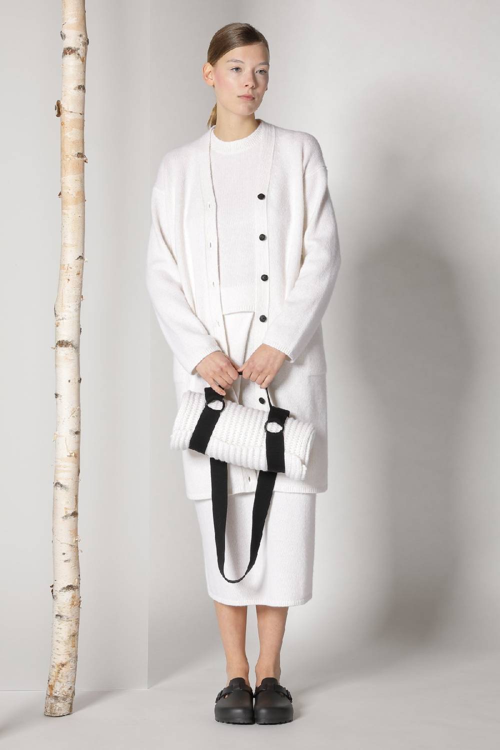 Sminfinity Blurry Long Cardigan + Blurry Crew Top + Blurry Tulip Skirt