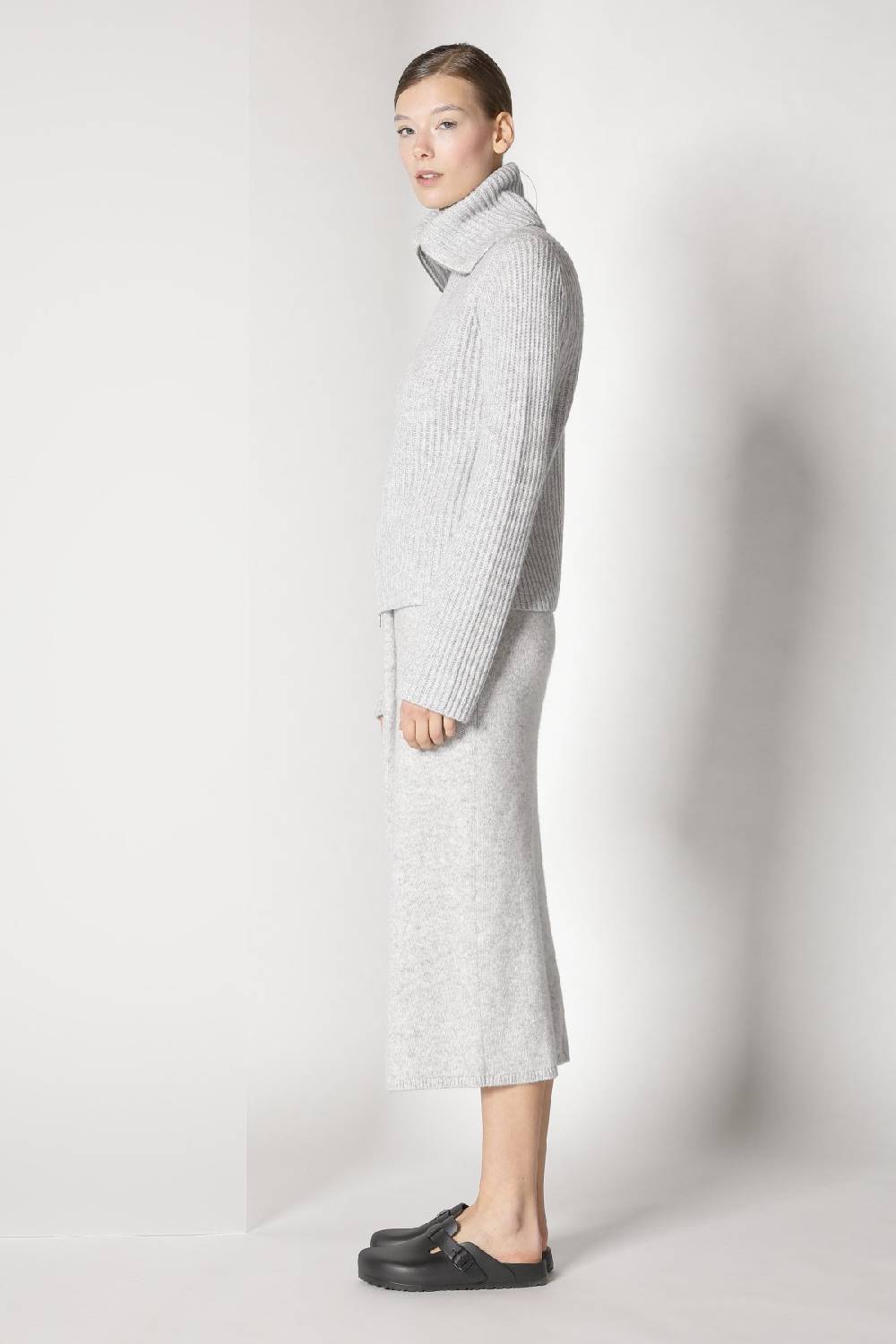 Sminfinity Blurry Ribbed Zip-jacket + Blurry Crew Top + Blurry Tulip Skirt