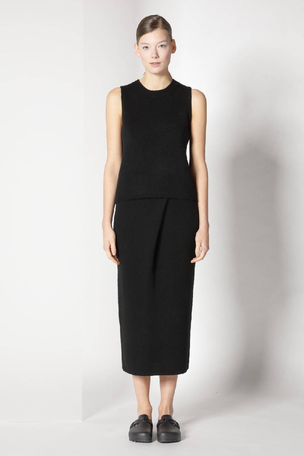 Sminfinity Blurry Ribbed Zip-jacket + Blurry Crew Top + Blurry Tulip Skirt