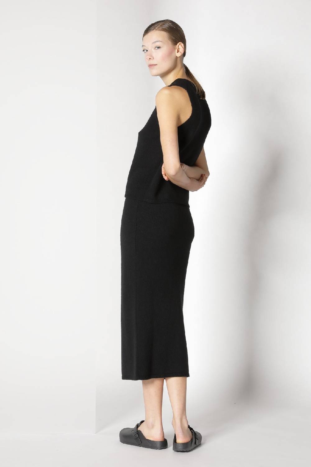 Sminfinity Blurry Ribbed Zip-jacket + Blurry Crew Top + Blurry Tulip Skirt