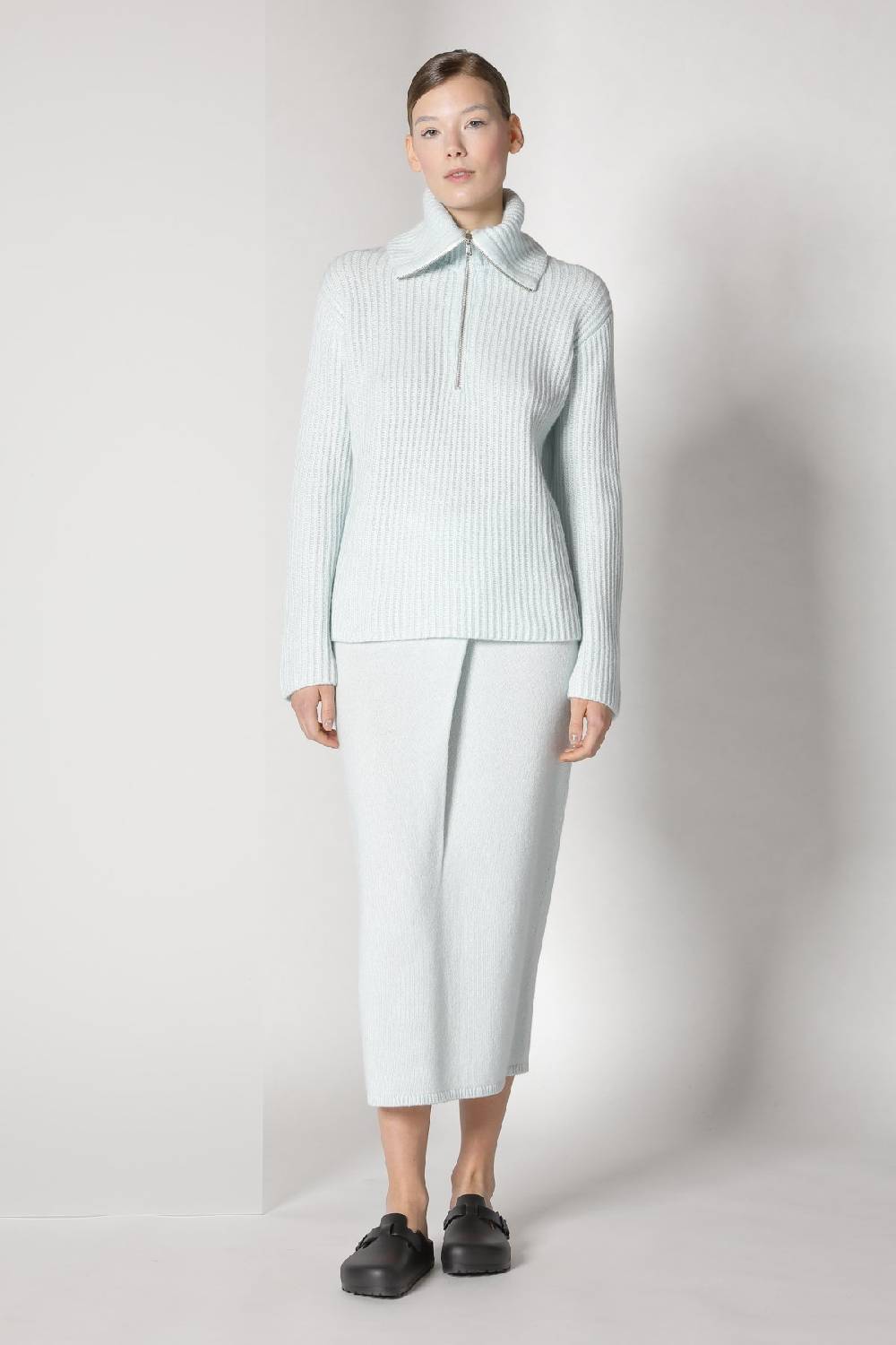 Sminfinity blurry ribbed zip-jumper + blurry tulip skirt