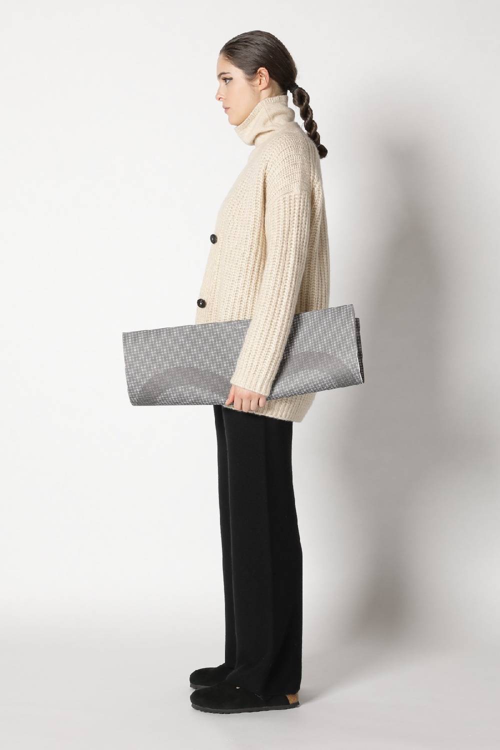 Sminfinity Blurry Turtle Top + Blurry Chunky Cardy + Garter Palazzo Pants