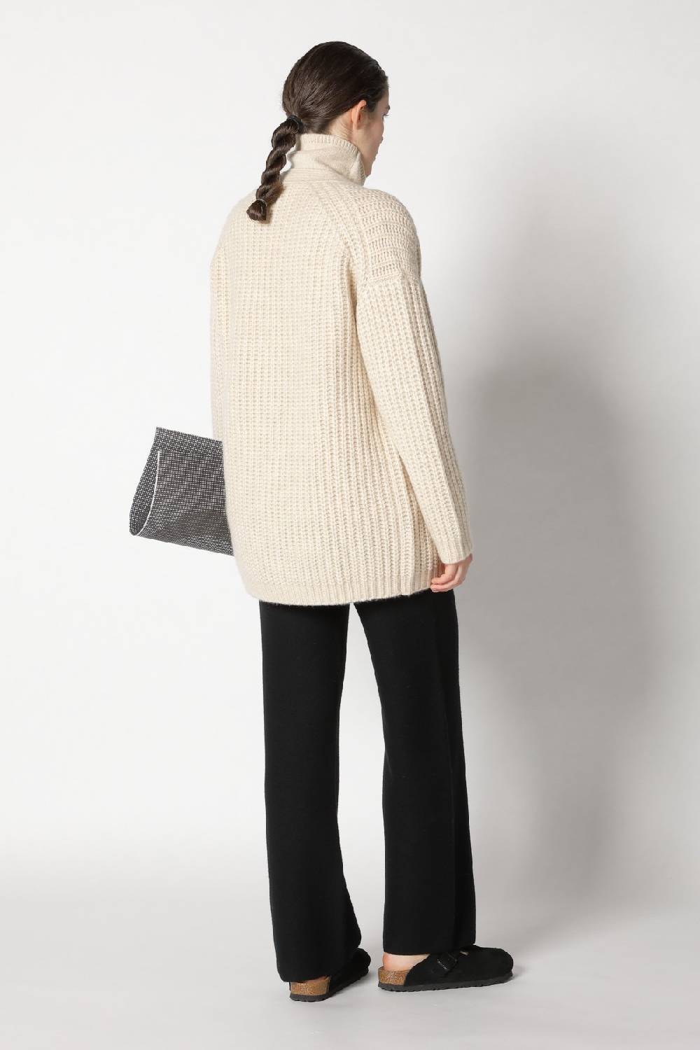 Sminfinity Blurry Turtle Top + Blurry Chunky Cardy + Garter Palazzo Pants