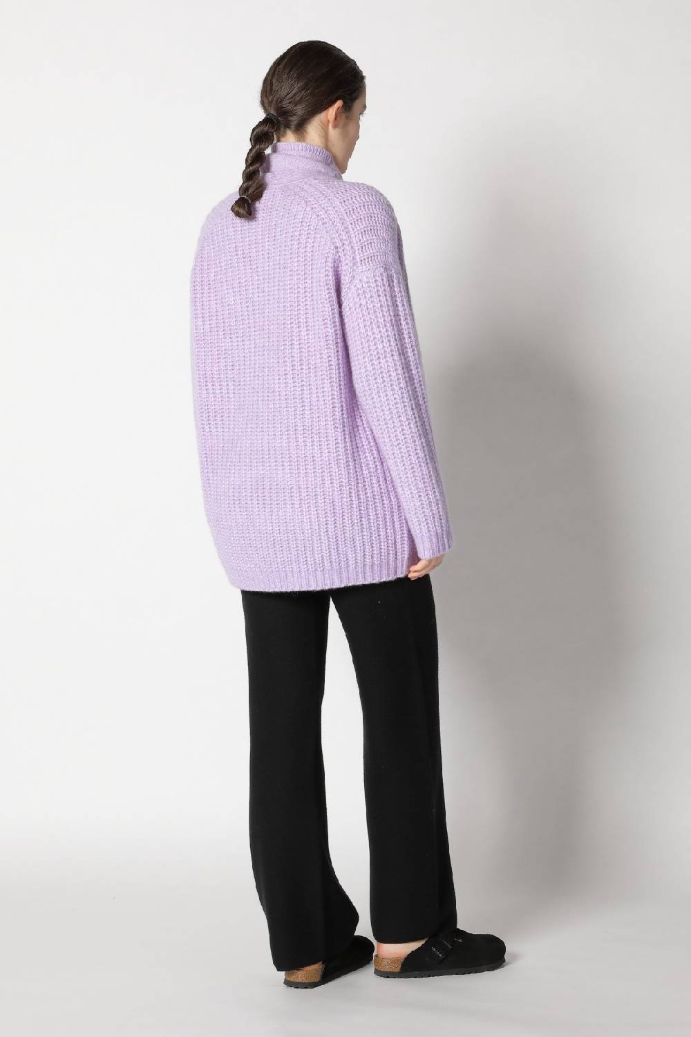 Sminfinity Blurry Turtle Top + Blurry Chunky Cardy + Garter Palazzo Pants