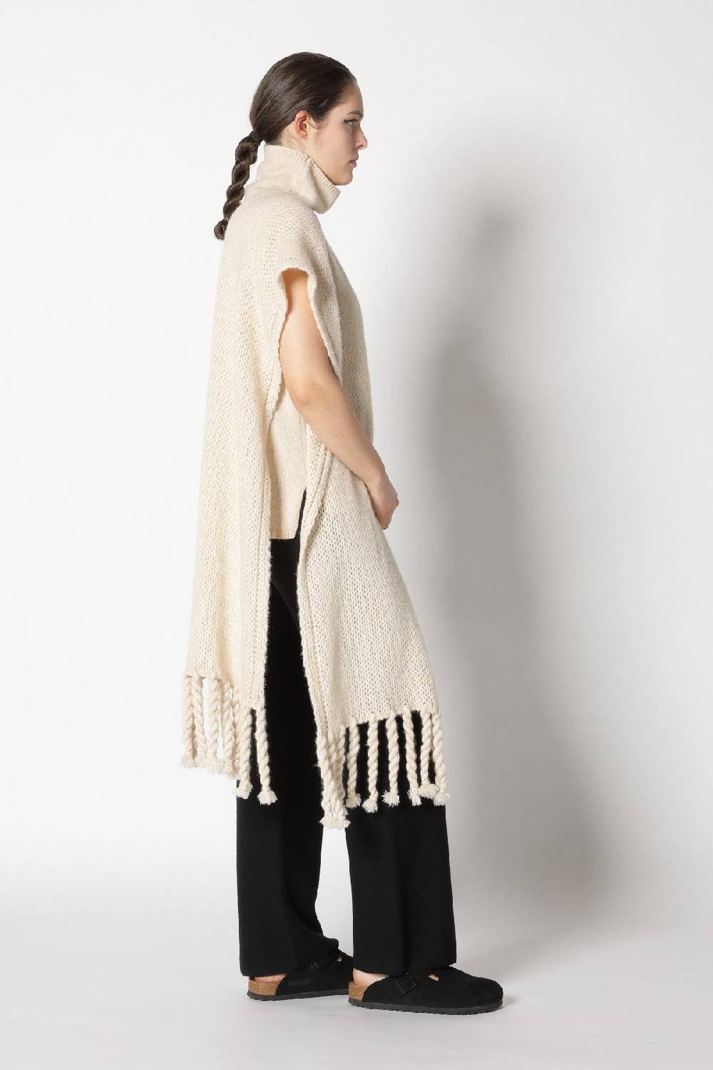 Sminfinity Blurry Turtle Top + Garter Palazzo Pants + Blurry Chunky Scarf