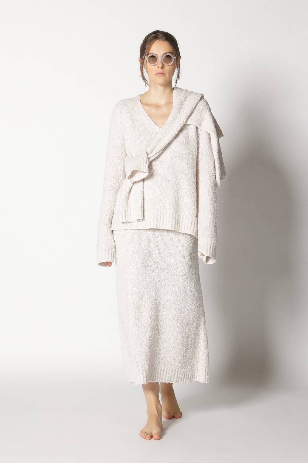 Sminfinity Bouclé V Neck + Bouclé Turtle + Bouclé A Skirt