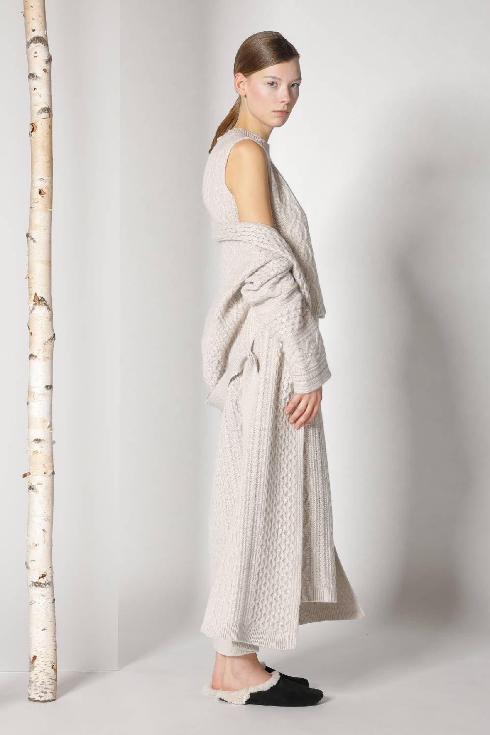 Sminfinity Chilly Cable Maxi Coat + Chilly Cable Top + Chilly Cable Maxi Skirt