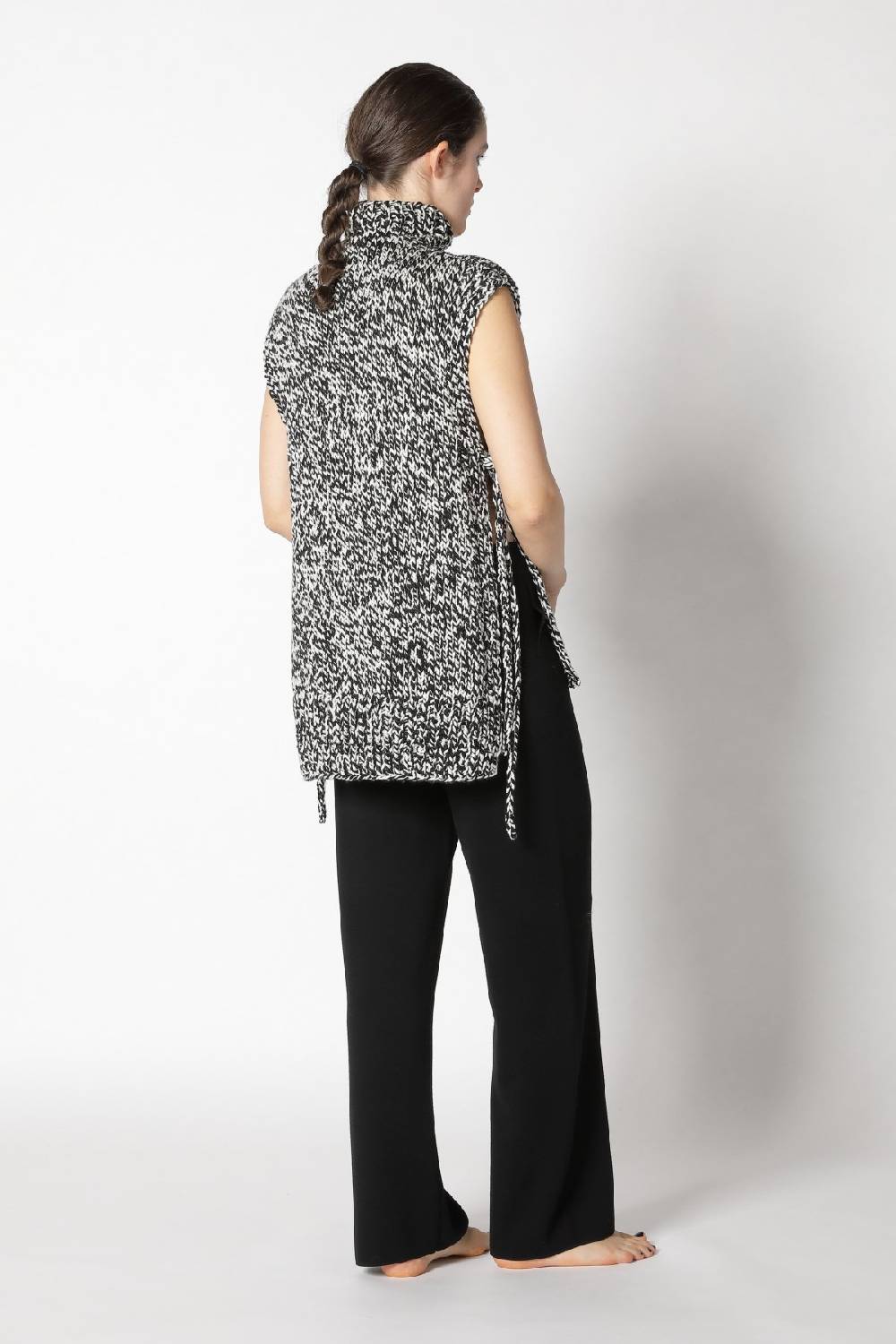 Sminfinity Contrast Mouliné Turtle Flap + Contrast Mouliné Scarf + Milano Palazzo Pants