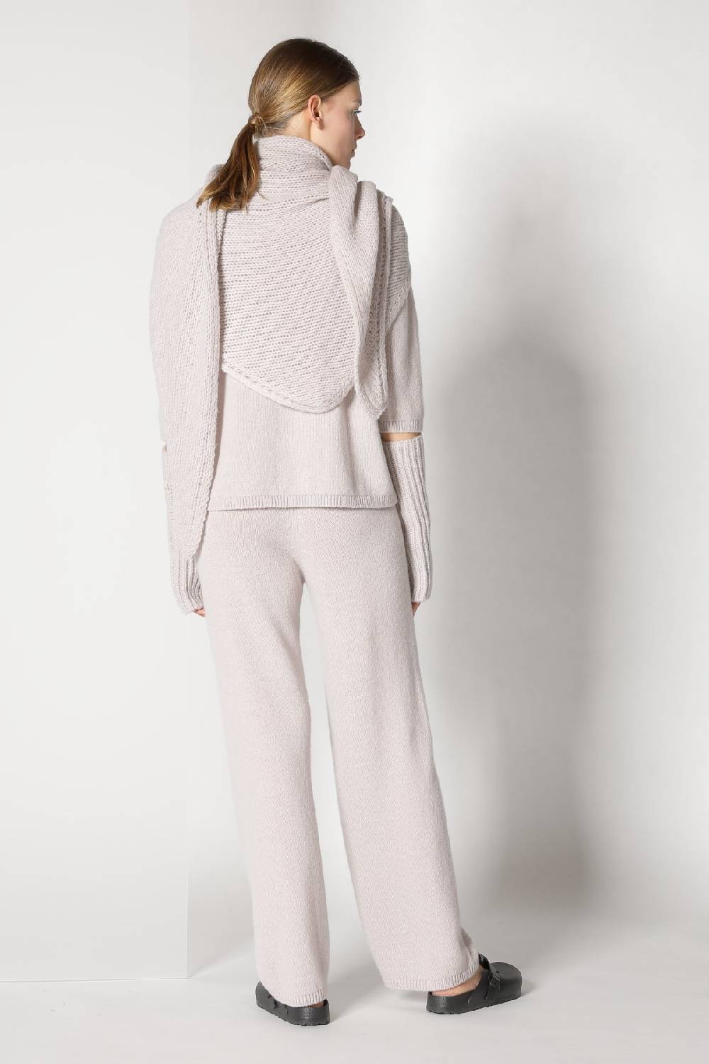 Sminfinity Cosy Gauntlets + Cosy Triangle Scarf + Cosy Crew Jumper + Cosy Palazzo Pants