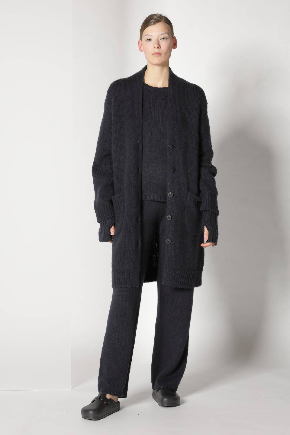 Sminfinity cosy long cardigan + cosy crew jumper + cosy palazzo pants