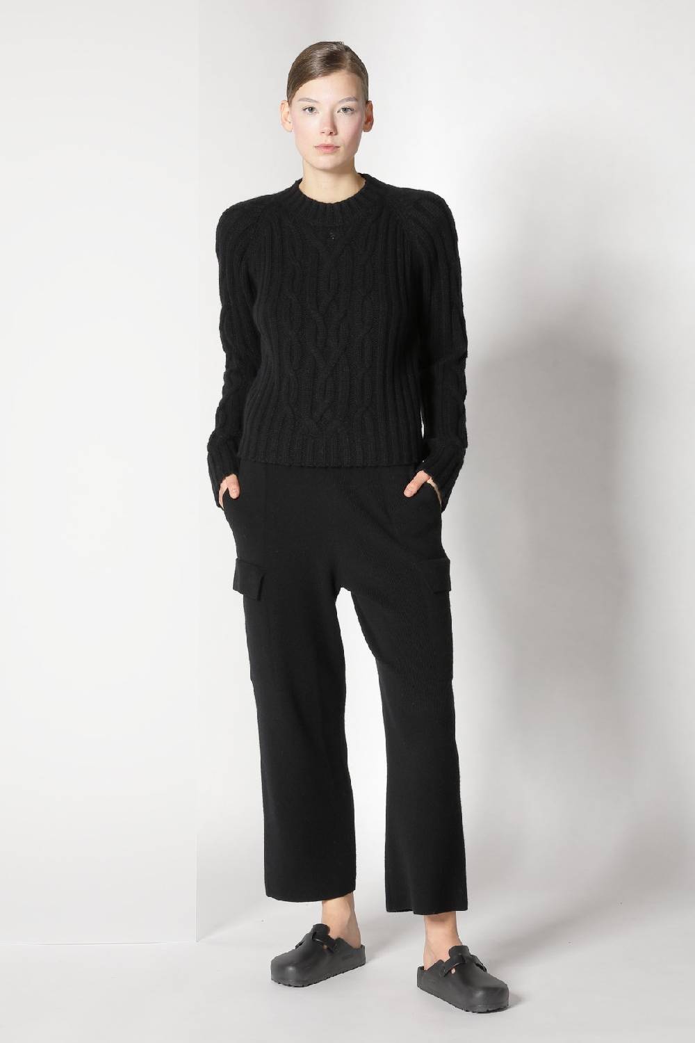 Sminfinity Doubleface Caban Jacket + Chilly Cable Jumper + Chilly Cargo Pants