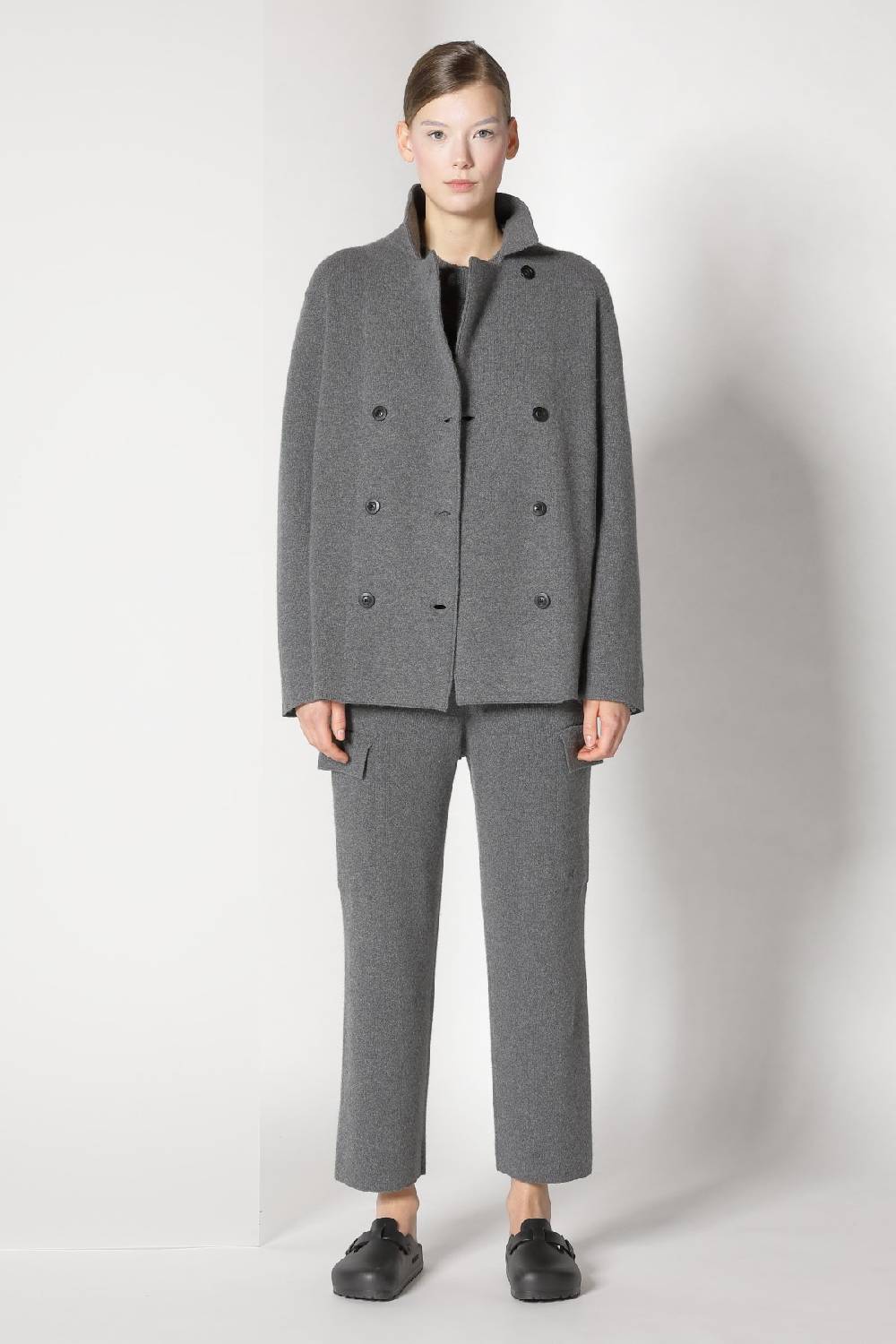 Sminfinity Doubleface Caban Jacket + Chilly Cable Jumper + Chilly Cargo Pants