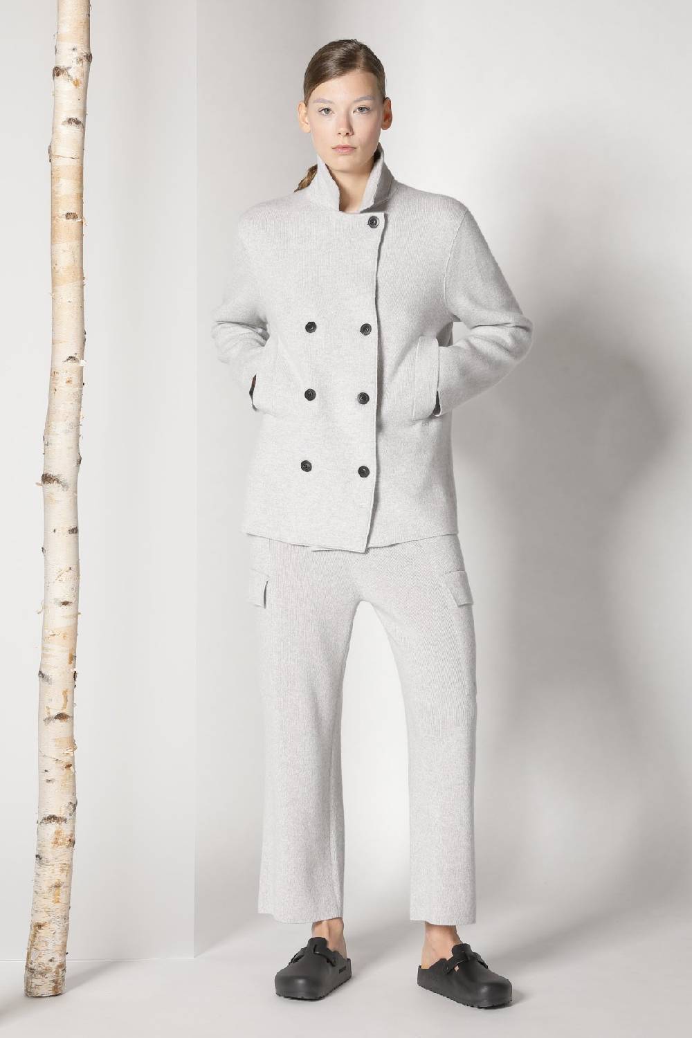 Sminfinity doubleface caban jacket + chilly jumper + chilly cargo pants