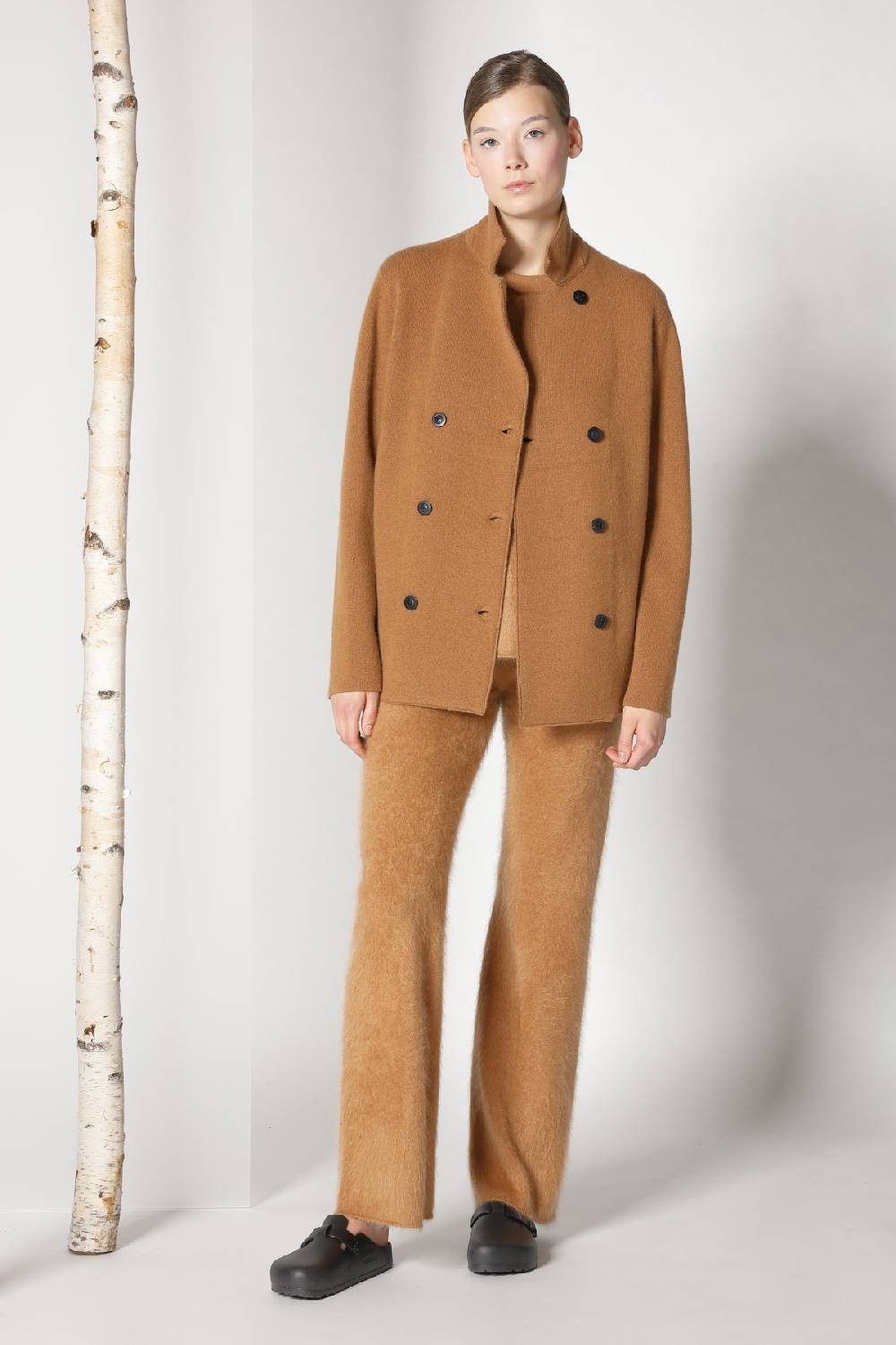 Sminfinity doubleface caban jacket + furry A top + furry pants Sminfinity doubleface caban jacket + furry A top + furry pants