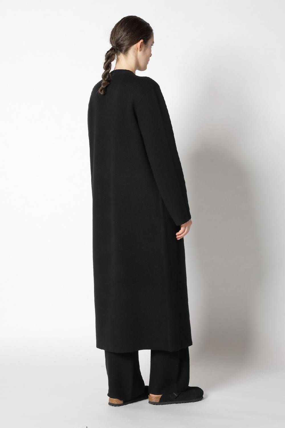 Sminfinity Doubleface Maxi Coat + Garter T Jumper + Garter Palazzo Pants