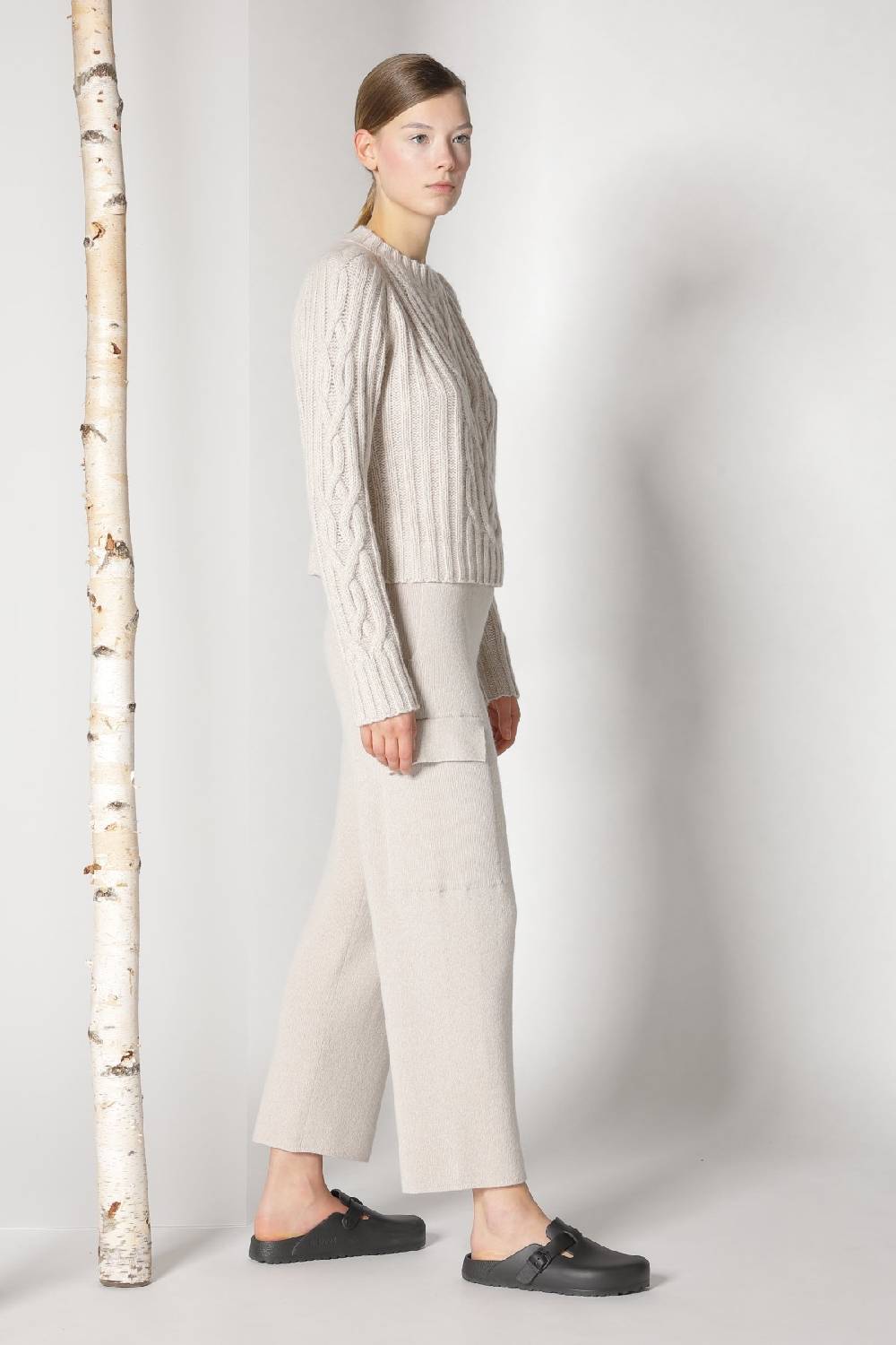 Sminfinity Doubleface Pea Coat + Chilly Cable Jumper + Chilly Cargo Pants