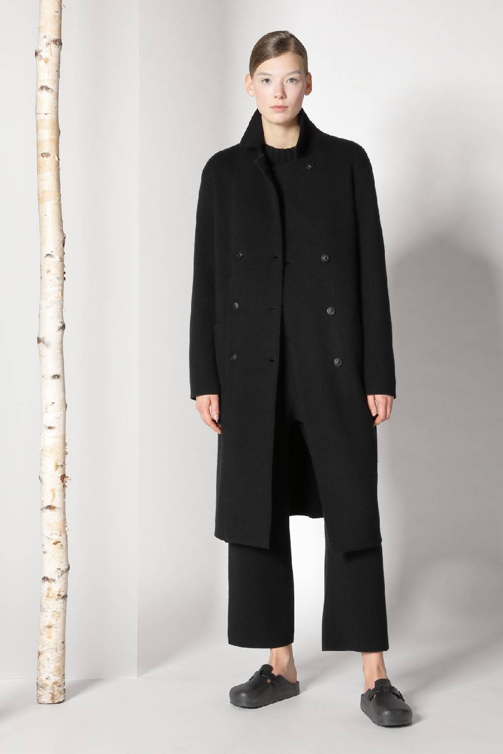 Sminfinity doubleface pea coat + chilly cable jumper + chilly cargo pants