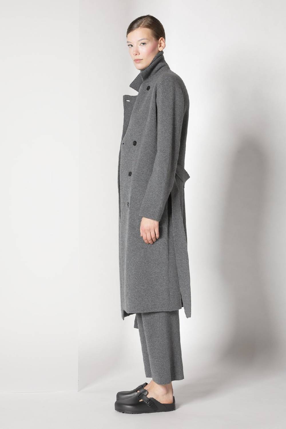Sminfinity Doubleface Pea Coat + Chilly Fitted Turtleneck + Chilly Cargo Pants